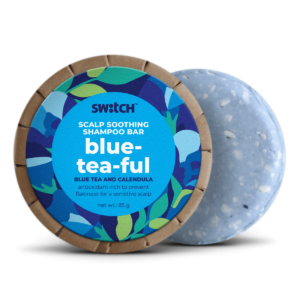 Dandruff Control Shampoo Bar Blue-Tea-Ful for Scalp Flakiness